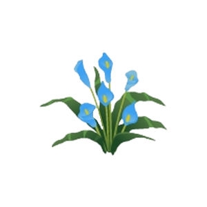 Aqua Calla Lilly Feeder